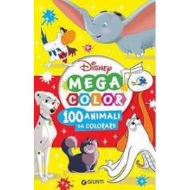 Libri DA COLORARE  MEGA COLOR DISNEY 100 ANIMALI