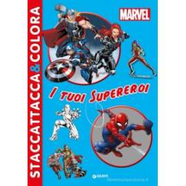 Libri DA COLORARE  CON ADESIVI MARVEL