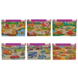 Giochi PUZZLE SOGG. ASSORTITI CON PIN 30x20cm