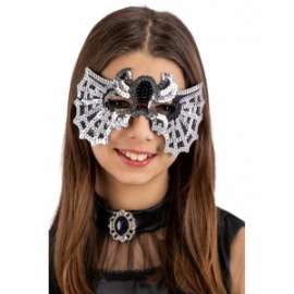 Halloween MASCHERA RAGNO C/PAILLETTES