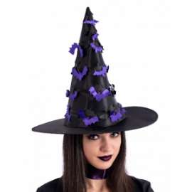 Halloween CAPPELLO STREGA C/PIPISTRELLI