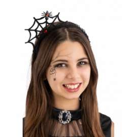 Halloween CERCHIETTO C/RAGNATELA E PIZZO