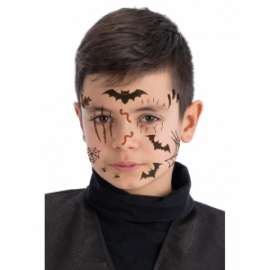 Halloween TATUAGGI VISO PIPISTRELLO