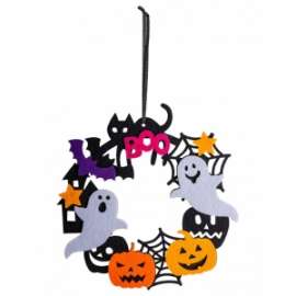 Halloween GHIRLANDA IN FELTRO diam.18cm