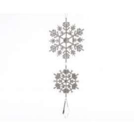 Decorazione Natale FIOCCHI DI NEVE h.24cm