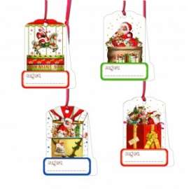 Chiudipacco Natale FANTASIE ASSORTITE conf.100pz