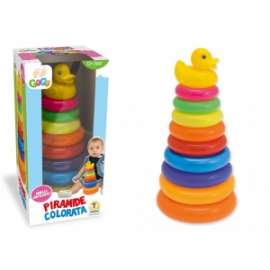 Giochi PIRAMIDE c/ANELLI COLORATI 14,5x29cm