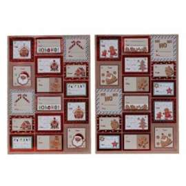 Stickers Natale ASSORTITI 14,5x21cm conf.2pz