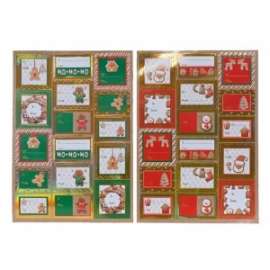 Stickers Natale ASSORTITI 14,5x21cm conf.2pz