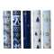 Carta Regalo Natale ROTOLI FANTASIE ASSORTITE BLU/BIANCO 70x200cm
