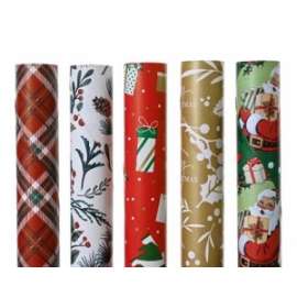 Carta Regalo Natale ROTOLI FANTASIE ASSORTITE 70x200cm