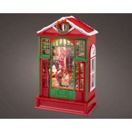 CASA BABBO NATALE C/LUCI LED h.26cm 