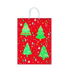 Shopper Carta Natale 20x25x11 FANTASIA conf.10pz