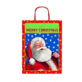 Shopper Carta Natale 16x21x8 FANTASIA conf.12pz