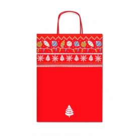 Shopper Carta Natale 16x21x8 FANTASIA conf.12pz