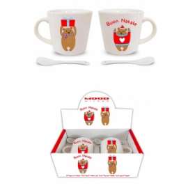 TAZZINE DA CAFFE C/CUCCHIAIO ORSETTI Set 2pz