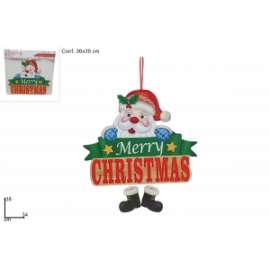 Addobbo Albero BABBO NATALE MERRY CHRISTMAS .94315