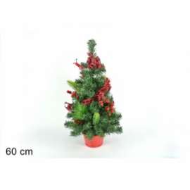 ALBERO 60cm C/DECORI ROSSI .23134