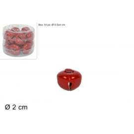 CAMPANELLE ROSSE diam.2cm 14pz .02651