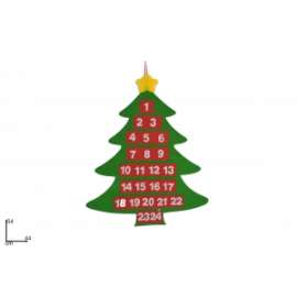 Calendario Avvento  ALBERO DI NATALE .00115