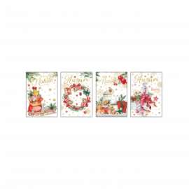 Chiudipacco Natale FANTASIE ASSORTITE conf.100pz