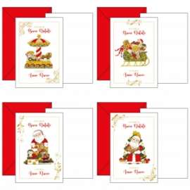 Biglietti Natale 11,7x17cm TENERO NATALE conf.12pz