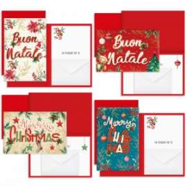 Portasoldi Natale CON BUSTINA LETTERING  conf.12pz