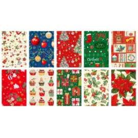 Carta Regalo Natale 70x100cm FANTASIA conf.100fg