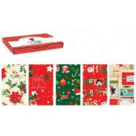 Carta Regalo Natale 100x140cm FANTASIA conf.50fg 5sogg.