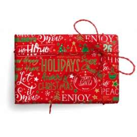 Carta Regalo Natale 70x100cm MERRY CHRISTMAS conf.10fg