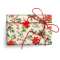 Carta Regalo Natale 70x100cm WINTER FLORAL C/ORO conf.10fg