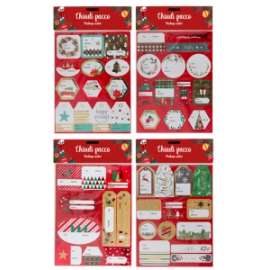 Chiudipacco Natale ADESIVI Set 30pz