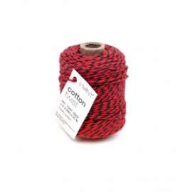 BOBINA COTONE TWIST 50m x 2mm COL. VERDE/ROSSO