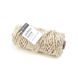 BOBINA COTONE LUREX TWIST 25m x 4mm COL.CREMA