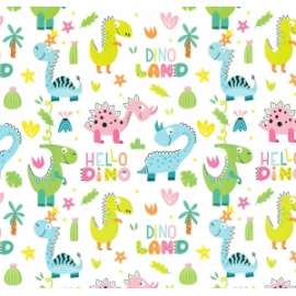 Carta Regalo 70x100cm DINO 79 conf.10fg  