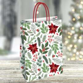 Shopper Natale LUCE 23x29x10 conf.10pz