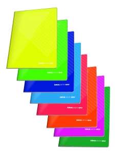 COPRIMAXI Set 10 Copriquaderni Laccati A4: Con Portanome E Salvaorecchie, Colori Assortiti - 3