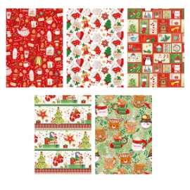 Carta Regalo Natale 70x100 VINTAGE A 10pz