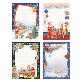 Letterine Natale FANTASIE ASSORTITE 24pz