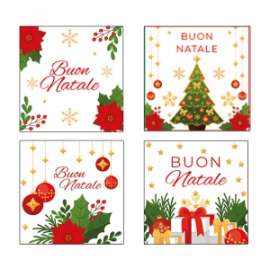 Chiudipacco Natale SOGGETTI ASSORTITI 100pz