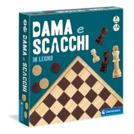 Giochi SCACCHI + DAMA IN LEGNO