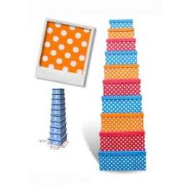 Scatole Regalo FANTASIA POIS set10pz