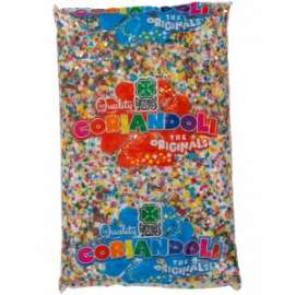 Carnevale CORIANDOLI IN BUSTA VARI COLORI 250gr conf.40pz        