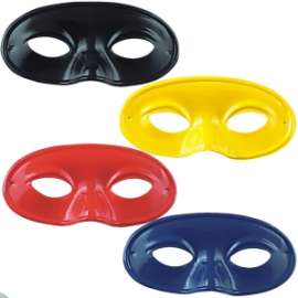 Carnevale DOMINO MEDIO IN PLASTICA COLORI ASSORTITI