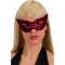 Carnevale MASCHERA TESSUTO ROSSO