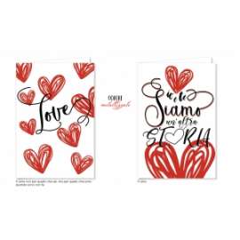 Biglietti San Valentino FANTASIE ASSORTITE conf.12pz        