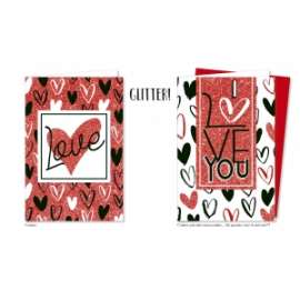 Biglietti San Valentino FANTASIE ASSORTITE conf.12pz        