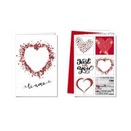 Biglietti San Valentino FANTASIE ASSORTITE conf.12pz        