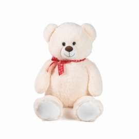 San Valentino ORSO BIANCO 100cm C/FIOCCO CUORI