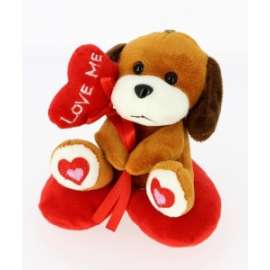 San Valentino CAGNOLINO C/CUORE 12cm 